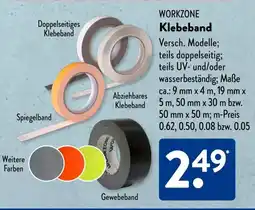 Aldi Süd WORKZONE Klebeband Angebot