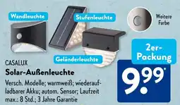 Aldi Süd CASALUX Solar-Außenleuchte Angebot