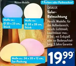 Aldi Süd CASALUX Solar Beleuchtung Angebot