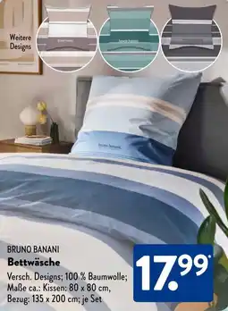 Aldi Süd BRUNO BANANI Bettwäsche Angebot