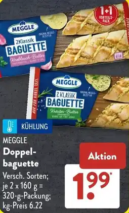 Aldi Süd MEGGLE Doppelbaguette Angebot