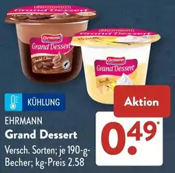 Aldi Süd Ehrmann grand dessert Angebot