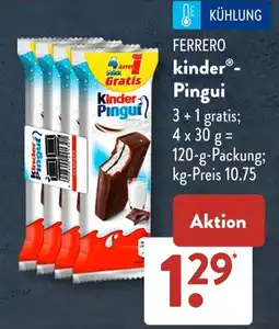 Aldi Süd FERRERO kinder Pingui Angebot