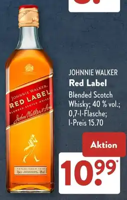 Aldi Süd Johnnie walker red label Angebot