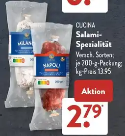Aldi Süd CUCINA Salami Spezialität Angebot