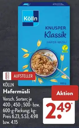 Aldi Süd Kölln Hafermüsli Angebot