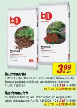 toom Baumarkt b1 Blumenerde Angebot