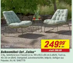 toom Baumarkt Balkonmöbel-Set „Celina" Angebot