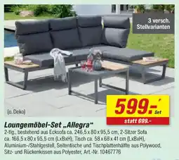 toom Baumarkt Loungemöbel-Set „Allegra" Angebot