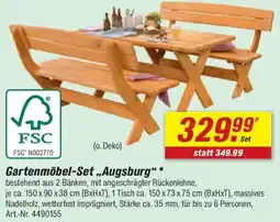 toom Baumarkt Gartenmöbel-Set „Augsburg" Angebot
