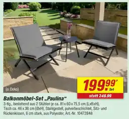 toom Baumarkt Balkonmöbel-Set ,,Paulina" Angebot