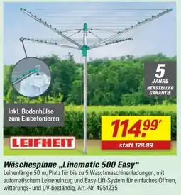 toom Baumarkt LEIFHEIT Wäschespinne ,,Linomatic 500 Easy" Angebot