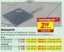 toom Baumarkt Betonplatte Angebot