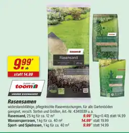 toom Baumarkt Rasensamen Angebot