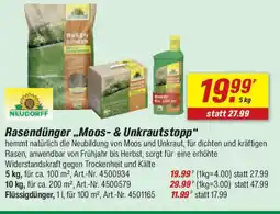 toom Baumarkt NEUDORFF Rasendünger „Moos- & Unkrautstopp" Angebot
