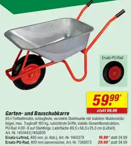 toom Baumarkt Garten- und Bauschubkarre Angebot