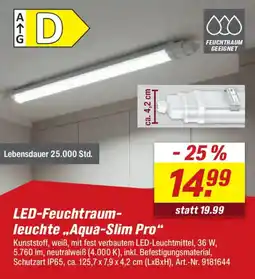 toom Baumarkt LED-Feuchtraumleuchte „Aqua-Slim Pro" Angebot