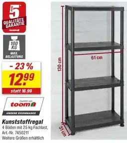 toom Baumarkt Kunststoffregal Angebot