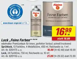 toom Baumarkt Alpina Lack ,,Feine Farben" Angebot