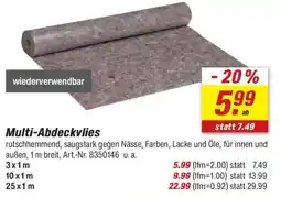toom Baumarkt Multi-Abdeckvlies Angebot
