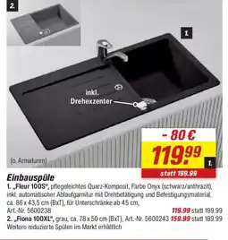 toom Baumarkt Einbauspüle Angebot