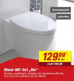 toom Baumarkt Wand-WC-Set ,,Rio" Angebot