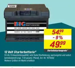 toom Baumarkt 12 Volt Starterbatterie Angebot