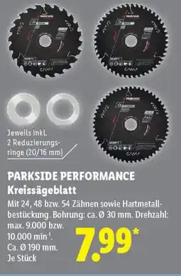 Lidl PARKSIDE PERFORMANCE Kreissägeblatt Angebot