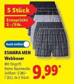 Lidl ESMARA MEN Webboxer Angebot