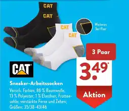 Aldi Süd CAT Sneaker-Arbeitssocken Angebot