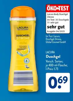 Aldi Süd LACURA Duschgel Angebot