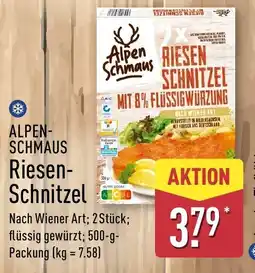 Aldi Nord ALPEN SCHMAUS Riesen- Schnitzel Angebot