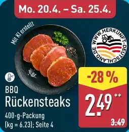 Aldi Nord BBQ Rückensteaks Angebot
