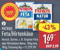 Aldi Nord PATROS Feta/Hirtenkäse Angebot
