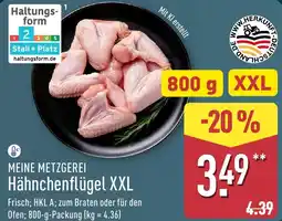 Aldi Nord MEINE METZGEREI Hähnchenflügel XXL Angebot
