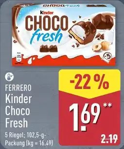 Aldi Nord FERRERO Kinder Choco Fresh Angebot