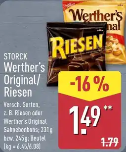 Aldi Nord STORCK Werther's Original/ Riesen Angebot
