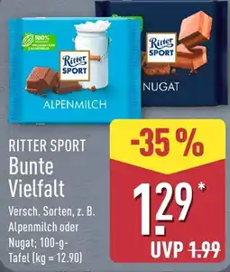 Aldi Nord RITTER SPORT Bunte Vielfalt Angebot