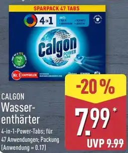 Aldi Nord CALGON Wasserenthärter Angebot