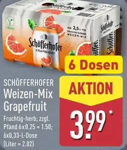 Aldi Nord SCHÖFFERHOFER Weizen-Mix Grapefruit Angebot