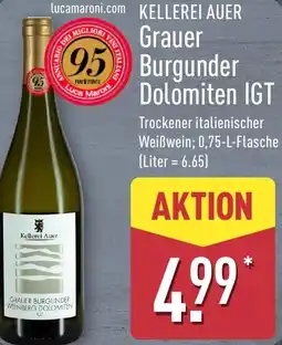 Aldi Nord Grauer Burgunder Dolomiten IGT Angebot