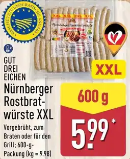 Aldi Nord GUT DREI EICHEN Nürnberger Rostbratwürste XXL Angebot
