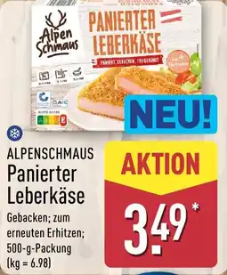Aldi Nord ALPENSCHMAUS Panierter Leberkäse Angebot