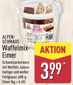 Aldi Nord ALPEN SCHMAUS Waffelmix- Eimer Angebot