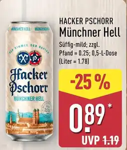 Aldi Nord HACKER PSCHORR Münchner Hell Angebot