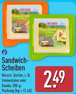 Aldi Nord MILSANI Sandwich- Scheiben Angebot