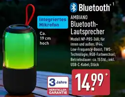 Aldi Nord AMBIANO Bluetooth- Lautsprecher Angebot