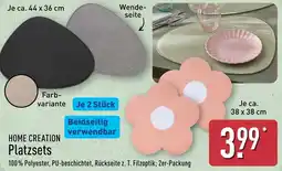 Aldi Nord HOME CREATION Platzsets Angebot