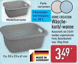 Aldi Nord HOME CREATION Wäschekorb/-wanne Angebot