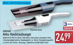 Aldi Nord AMBIANO Akku-Handstaubsauger Angebot